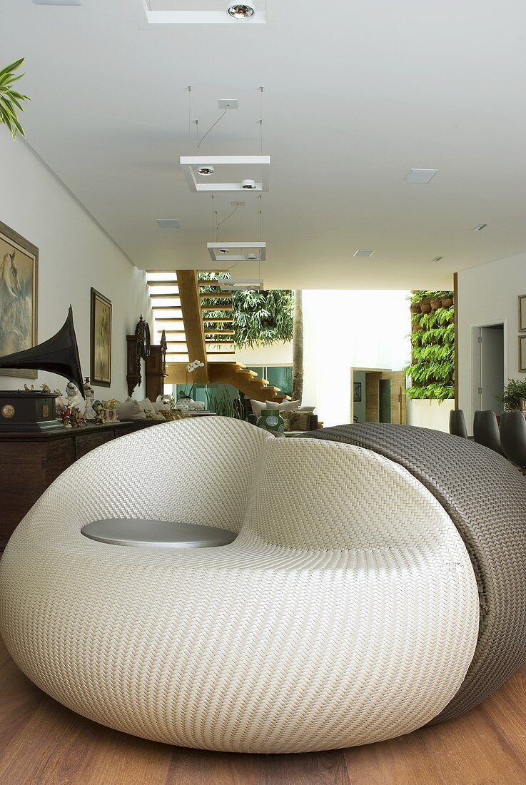 A Dedon sofa in a living room