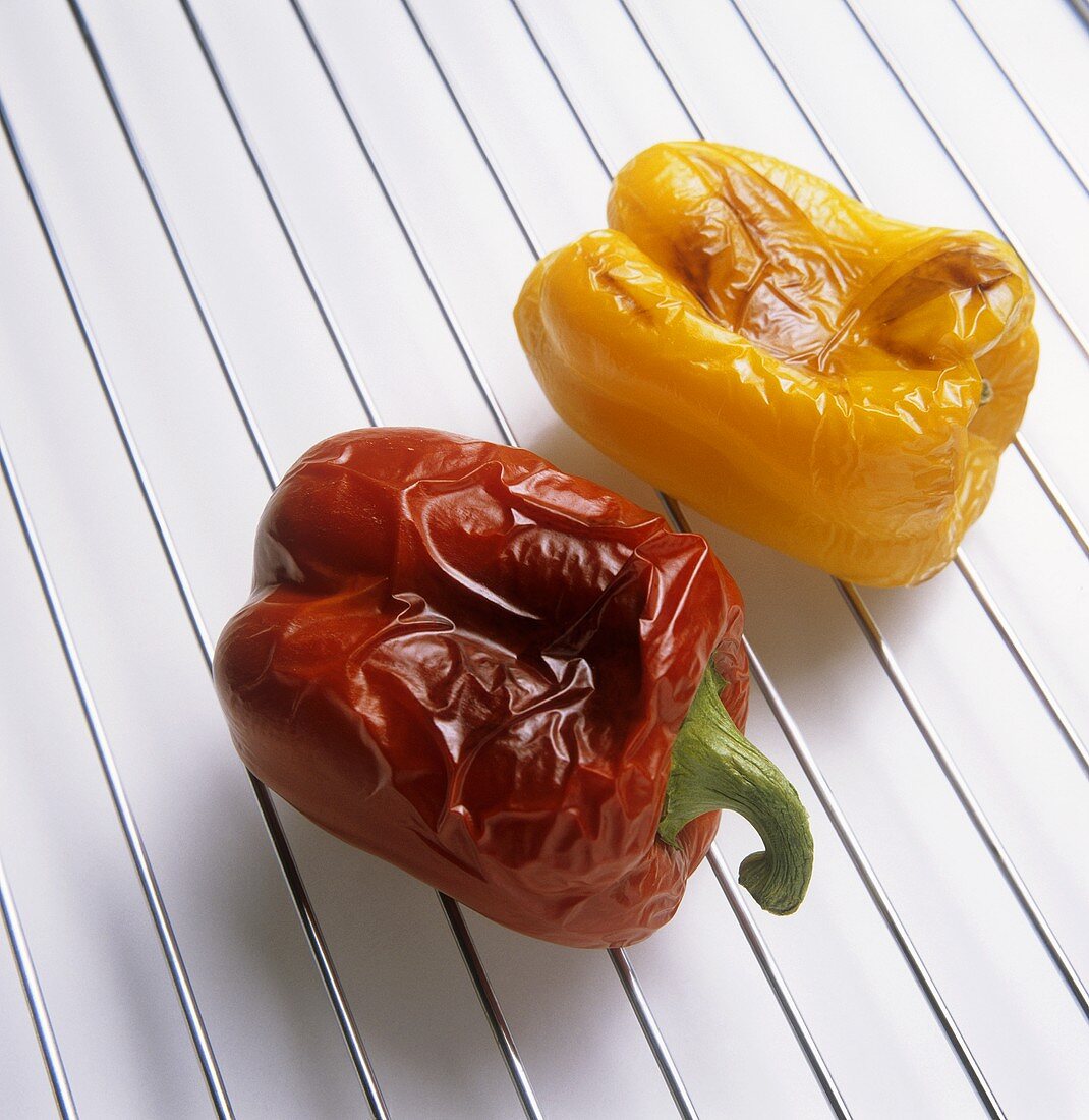 Roasting peppers