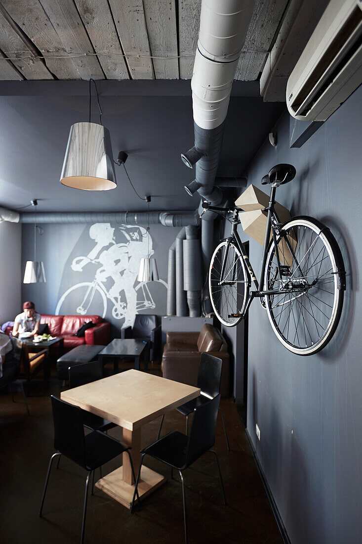 MIIT, Velo Veikals and Kafijas Bars, bike manufacture and cafe restaurant, Lacplesa Iela 10, Riga, Latvia