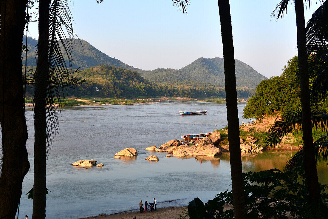 am Mekong, Luang Prabang, Laos, Asien