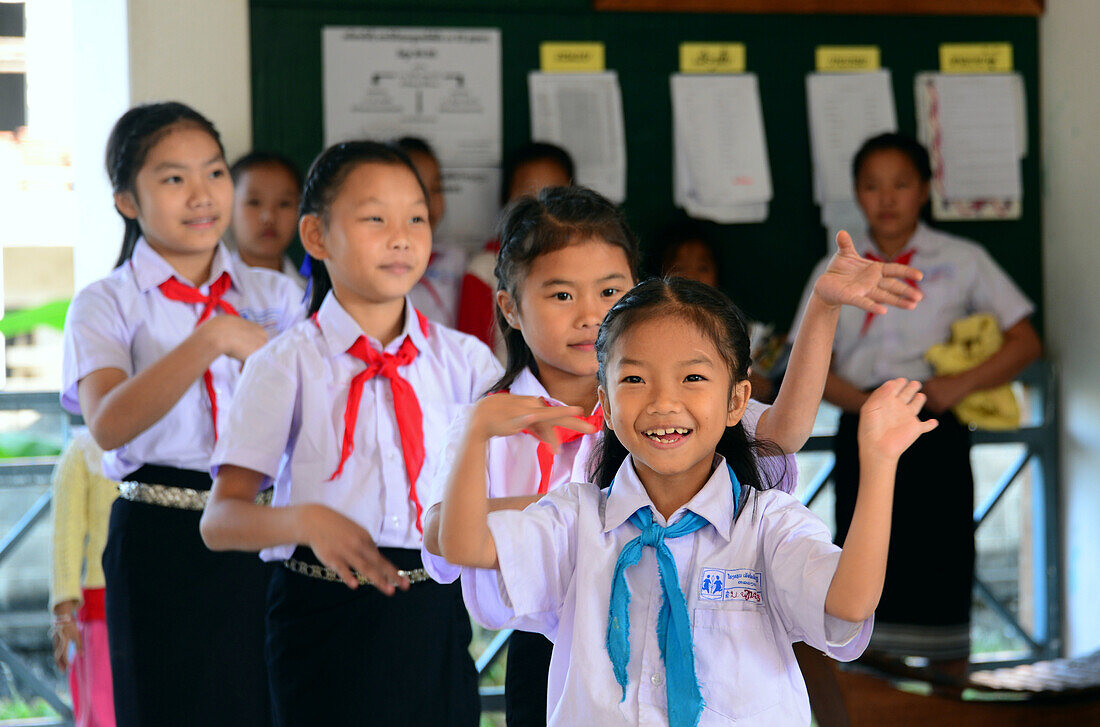 School in the SOS childrens village near Luang Prabang, Laos, Asia