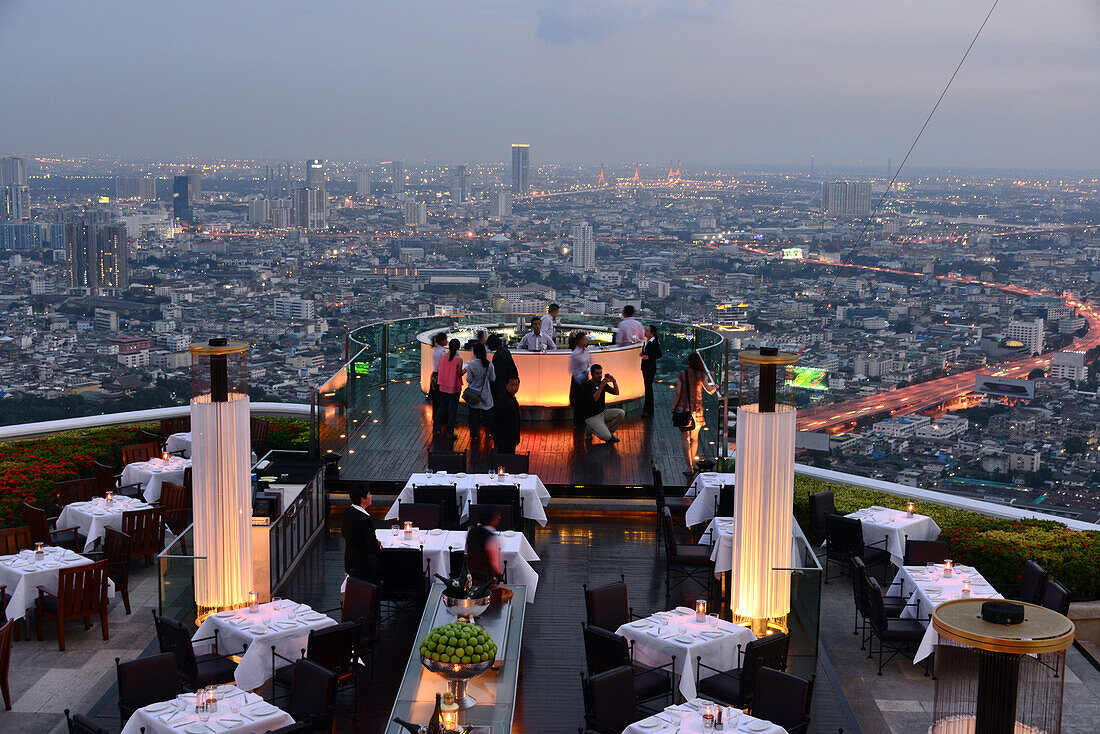 Sky Bar auf dem Lebua, Bangkok, Thailand