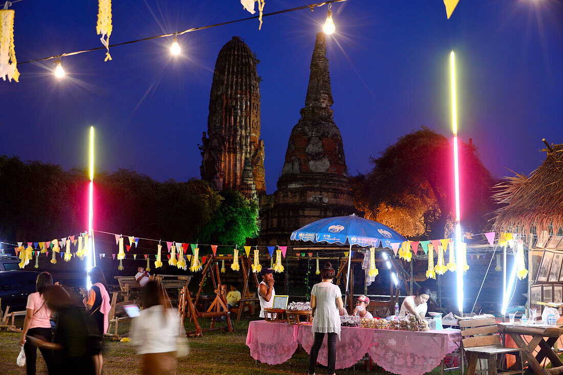 Wat Phra Ram, buddhistische Tempelanlage, alte Königsstadt Ayutthaya, Thailand