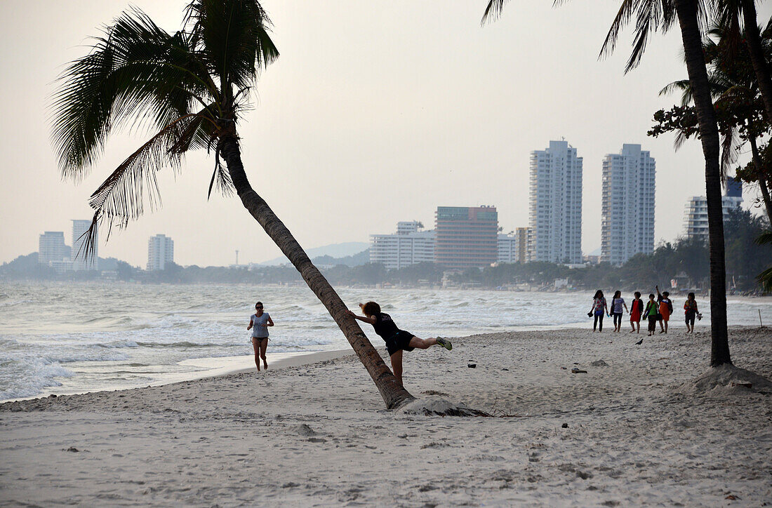 On the beach of Hua Hin, center-Thailand, Thailand