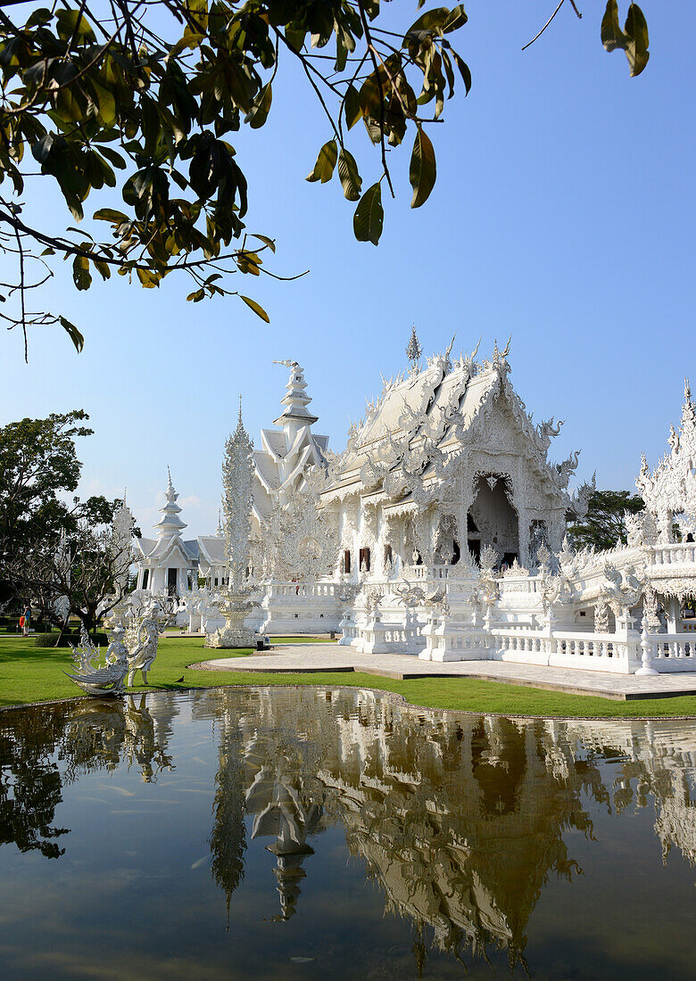 Wat Rong Khun bei Chiang Rai, Nord-Thailand, Thailand