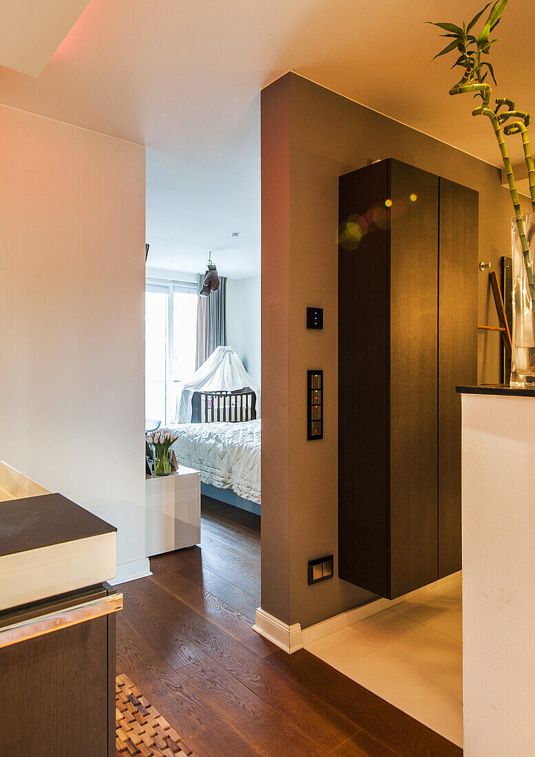 open bathroom in an apartment with modern design, Hamburg, North Germany, Germany