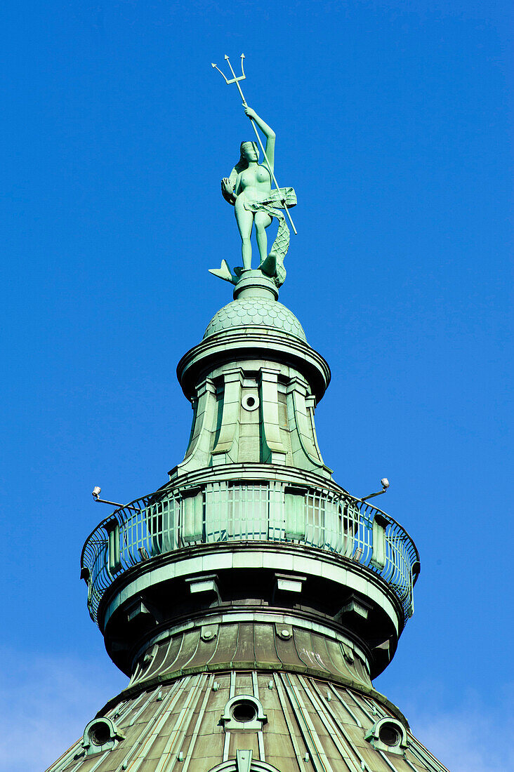 top of water tower on Friechrich Square, Mannheim, Baden-Wurttemberg, Germany