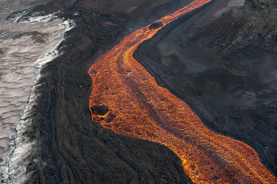 Lava flow, Tolbachik Volcano, Kamchatka, Russia