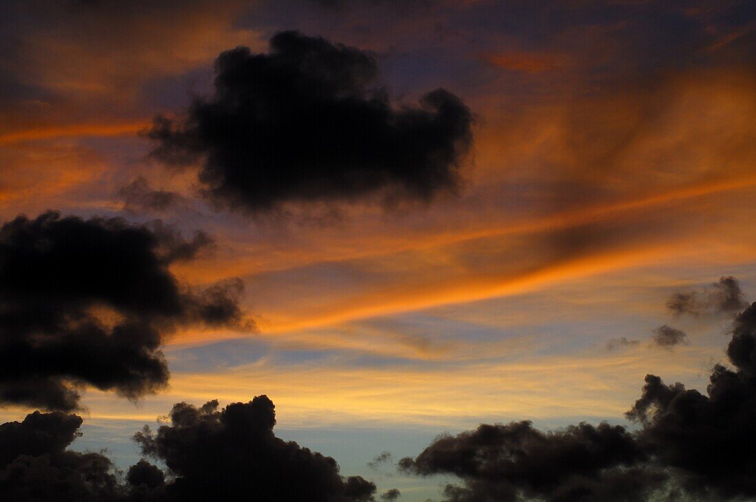 Clouds at sunset, Curacao, Dutch Antilles