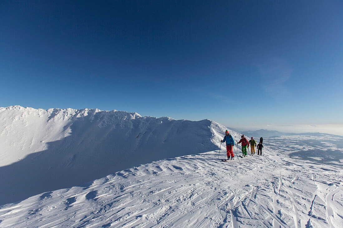 Skitour auf den Vulkan Mount Yotei 1898 m, Kutchan, Hokkaido, Japan