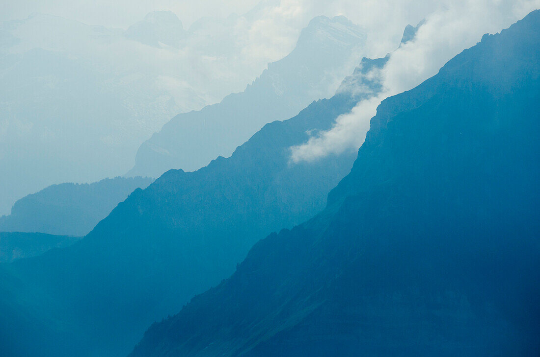 The foothills of the Glaernisch massif, Glarus Alps, canton of Glarus, Switzerland