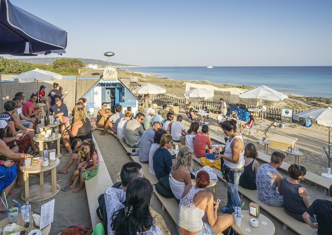 Blue Bar, Beach Bar, Formentera, Balearen, Spain