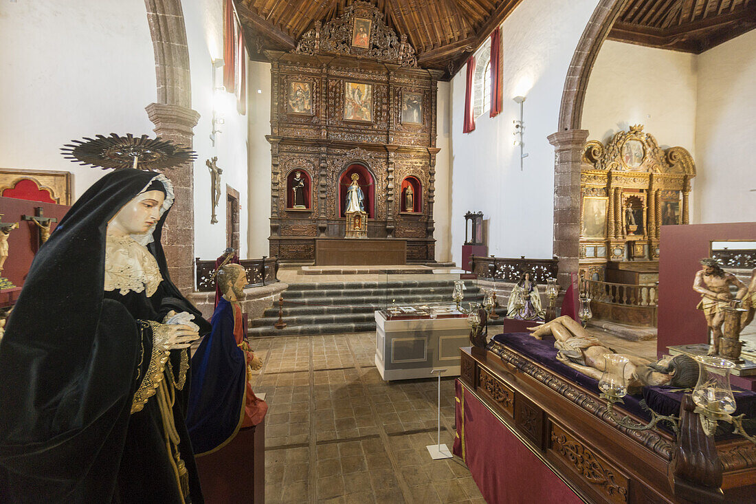 Interior view of San Francisco Monastery, Teguise, Lanzarote, Canary Islands, Spain