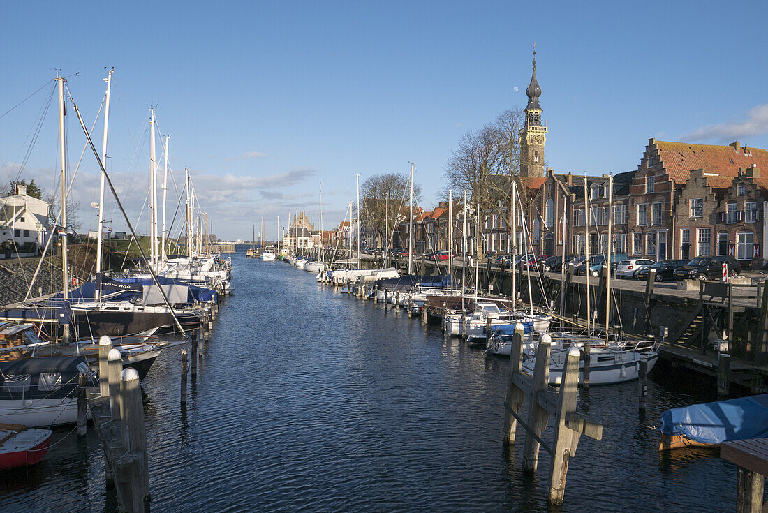 Hafen von Veere, Provinz Seeland, Niederlande