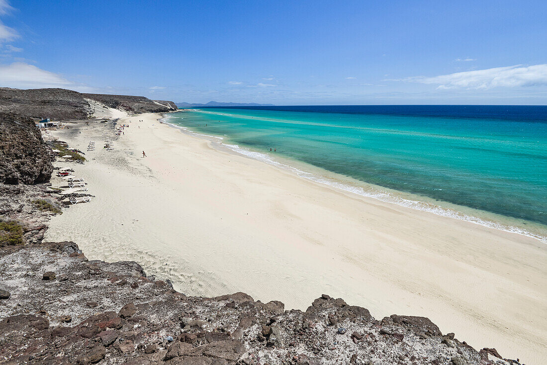 Beach Risco del Paso between Jandia and Mal Nombre, Fuerteventura, Canary Islands, Spain