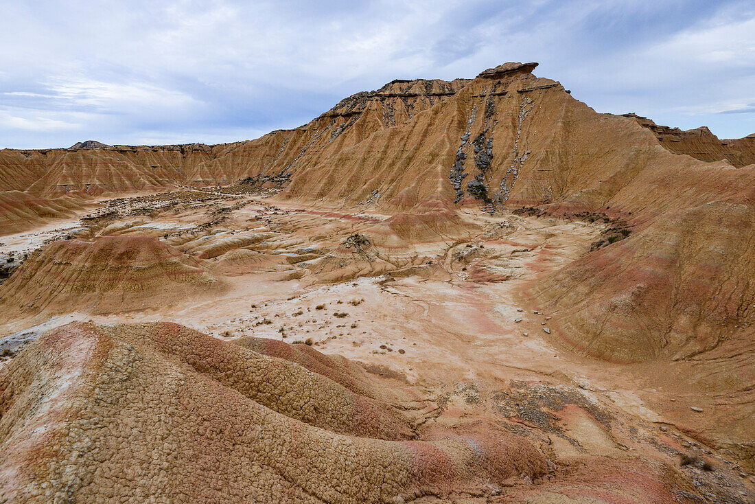 Bardenas Reales, semi-desert natural region (badlands), UNESCO biosphere reserve, Bardena Blanca, White Bardena, Navarra, Spain