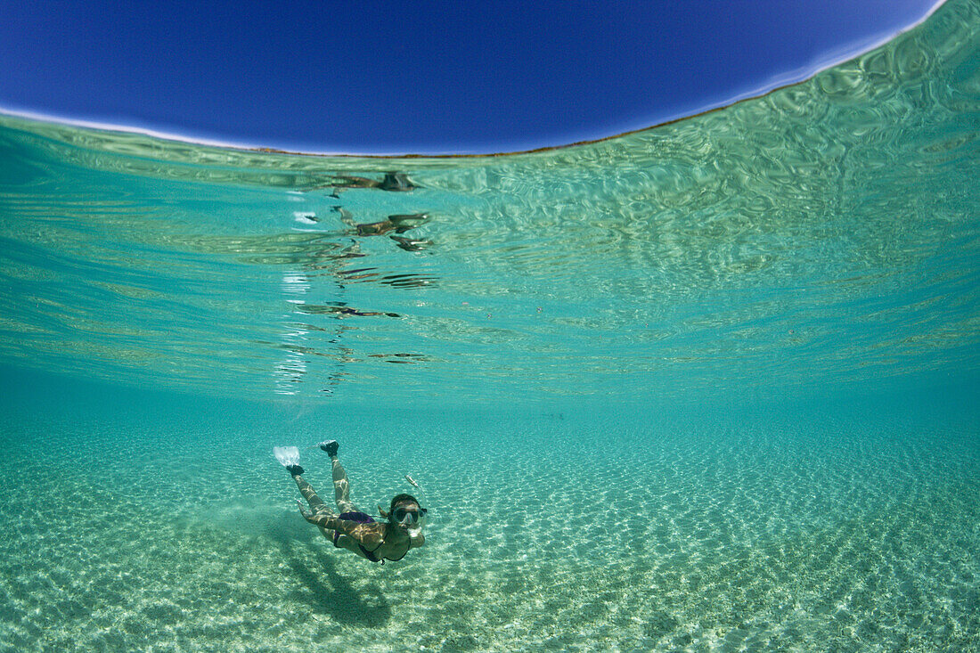 Snorkeling in Lagoon, Fadol, Kai Islands, Moluccas, Indonesia
