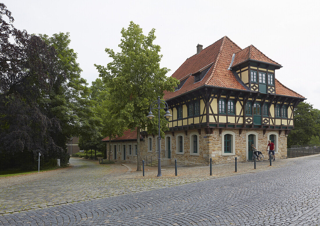 Former mill of Steinfurt castle , Steinfurt - Burgsteinfurt , Muensterland , North Rhine-Westphalia , Germany , Europe