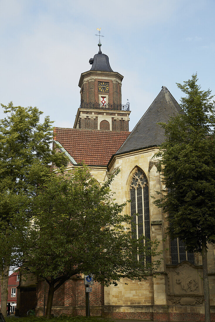 Church Lambertikirche at Coesfeld , Muensterland , North Rhine-Westphalia , Germany , Europe