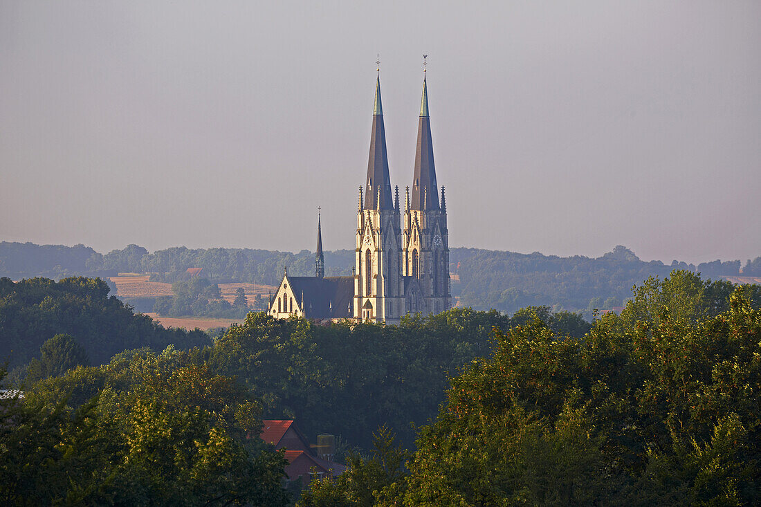 St. Ludgerus' Cathedral (St. Ludgerusdom) , Billerbeck , Baumberge , Muensterland , North Rhine-Westphalia , Germany , Europe