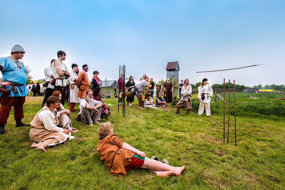 Wikingerfest, Turmhügelburg, Lütjenburg, Ostsee, Schleswig-Holstein, Deutschland