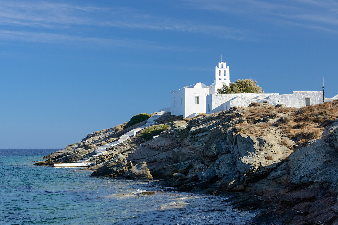 Eftamartyres Church on the greek island of Sifnos (Syphnos), Aegean, Cyclades, Greece
