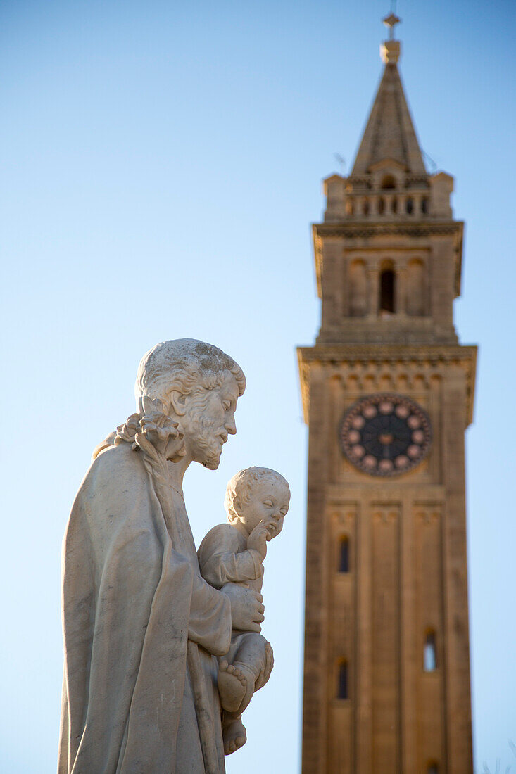 Statue outside Basilica of the Blessed Virgin Of Ta' Pinu, near Gharb, Gozo, Malta