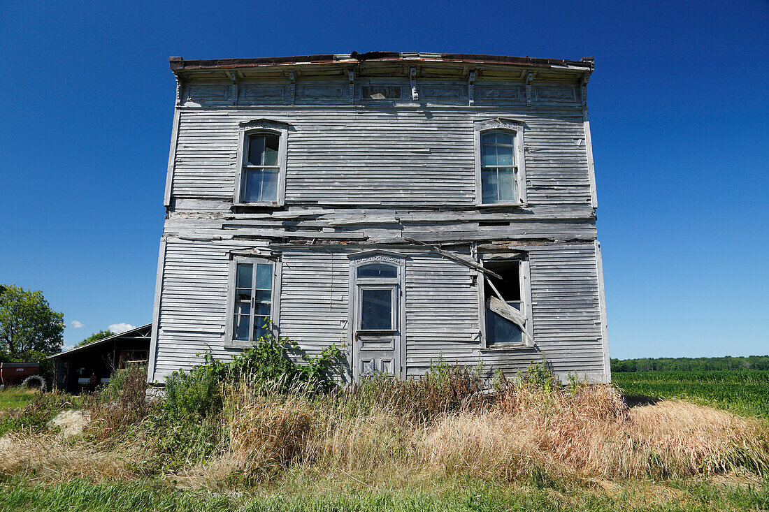 Ruins of an abandoned farm, Province Quebec, Canada