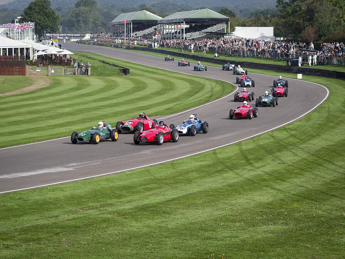 Richmond Trophy, Goodwood Revival 2014, Rennsport, Autorennen, Classic Car, Goodwood, Chichester, Sussex, England, Großbritannien