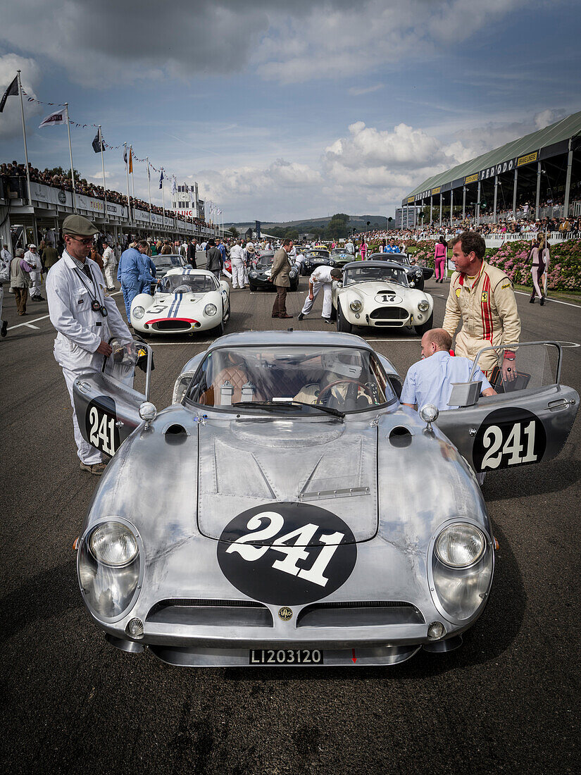 1964 ISO Bizzarini A3C, RAC TT Celebration, Goodwood Revival 2014, Racing Sport, Classic Car, Goodwood, Chichester, Sussex, England, Great Britain