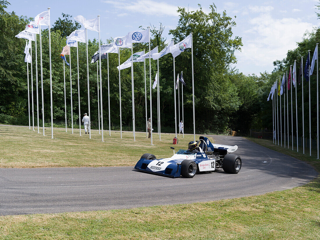 1972 Surtees Cosworth SS9B, Hillclimb Top Paddock, Goodwood Festival of Speed 2014, Rennsport, Autorennen, Classic Car, Goodwood, Chichester, Sussex, England, Großbritannien