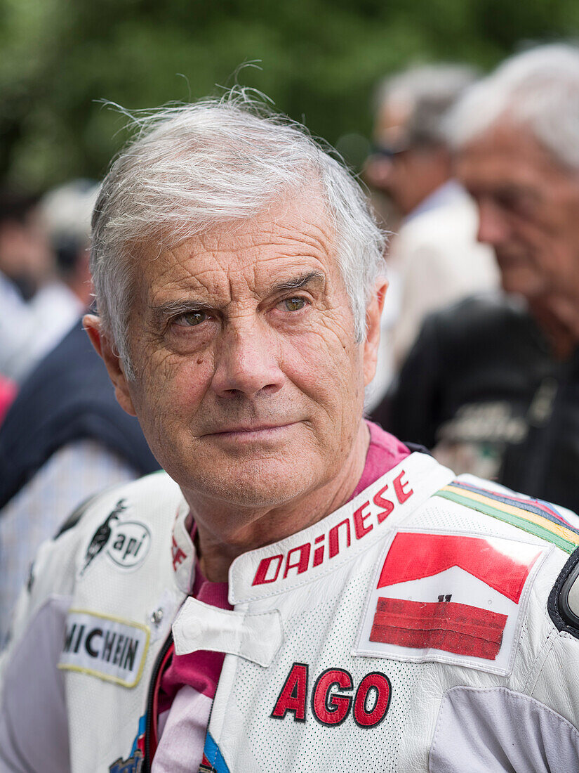 Giacomo Agostini, Goodwood Festival of Speed 2014, Rennsport, Autorennen, Classic Car, Goodwood, Chichester, Sussex, England, Großbritannien