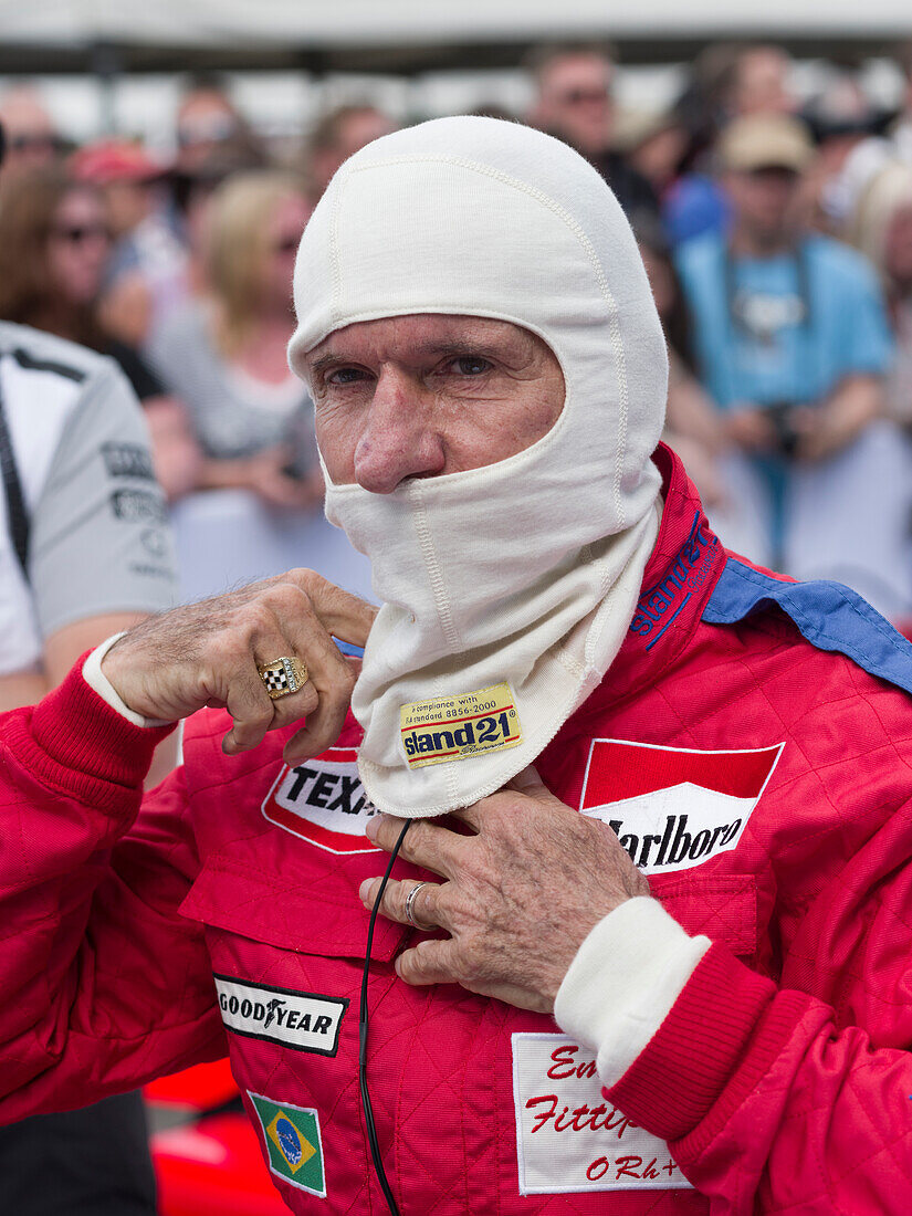 Emerson Fittipaldi, Goodwood Festival of Speed 2014, racing, car racing, classic car, Chichester, Sussex, United Kingdom, Great Britain
