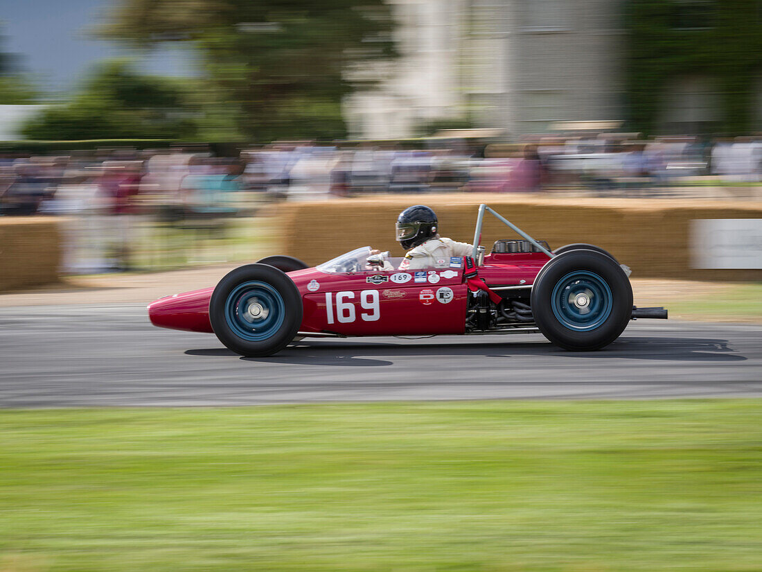 1964 Derrington Francis ATS, Goodwood Festival of Speed 2014, racing, car racing, classic car, Chichester, Sussex, United Kingdom, Great Britain