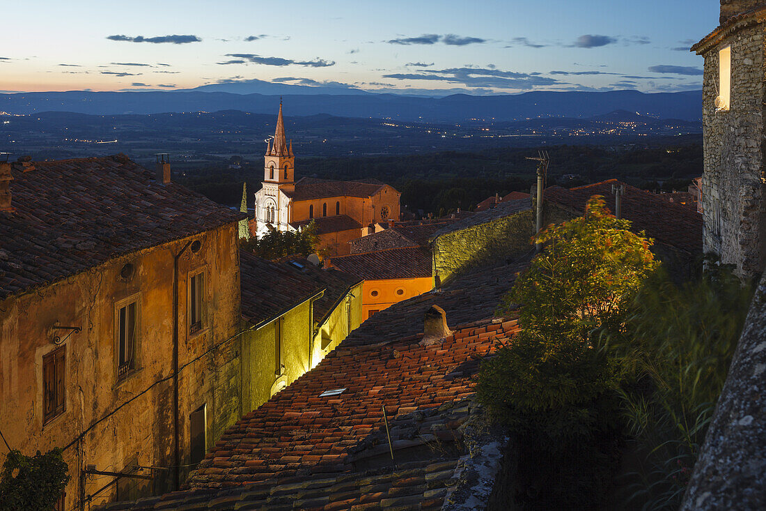 Bonnieux, Dorf, Luberon-Gebirge, Luberon, Naturpark, Vaucluse, Provence, Frankreich, Europa