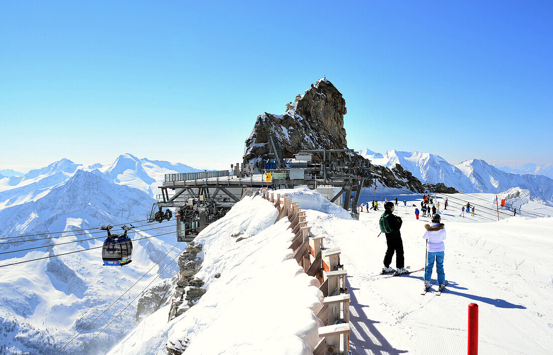 Skiarea am Hintertuxer Gletscher, Tuxertal, Tirol, Österreich