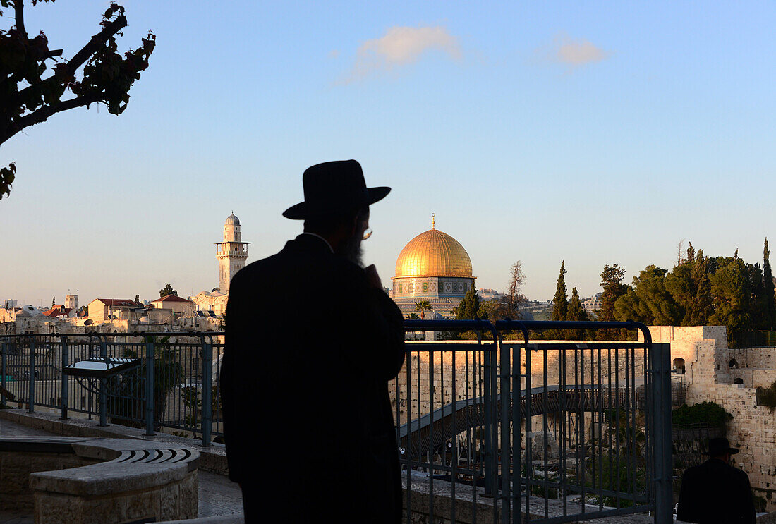 Blick von Süden auf den Felsendom, Jerusalem, Israel