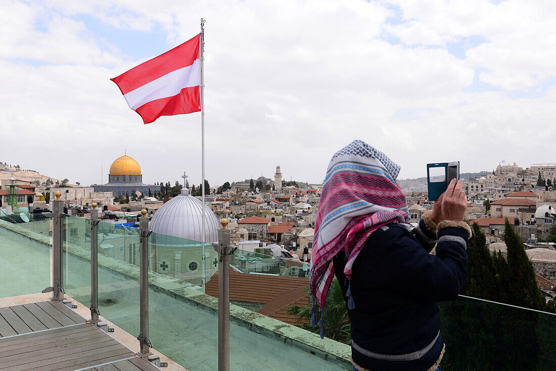 View from Austrian Hospice in the old town, Jerusalem, Israel