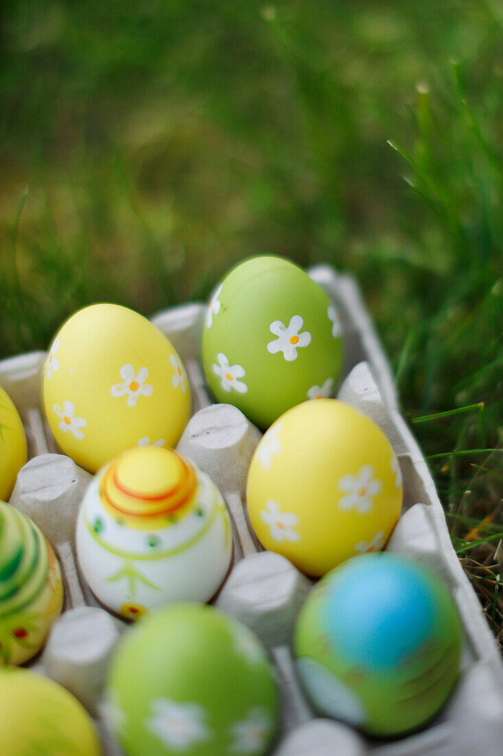 Details of decorated Easter eggs