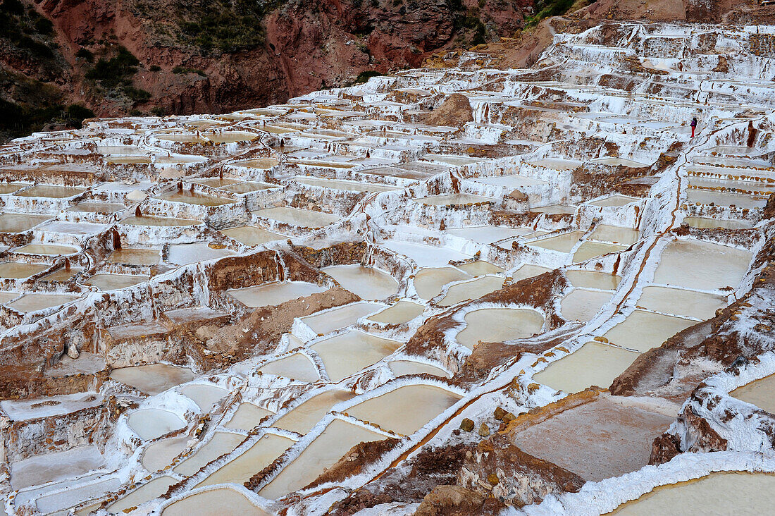 Salt basins in Maras. Sacred Valley .Peru,South America