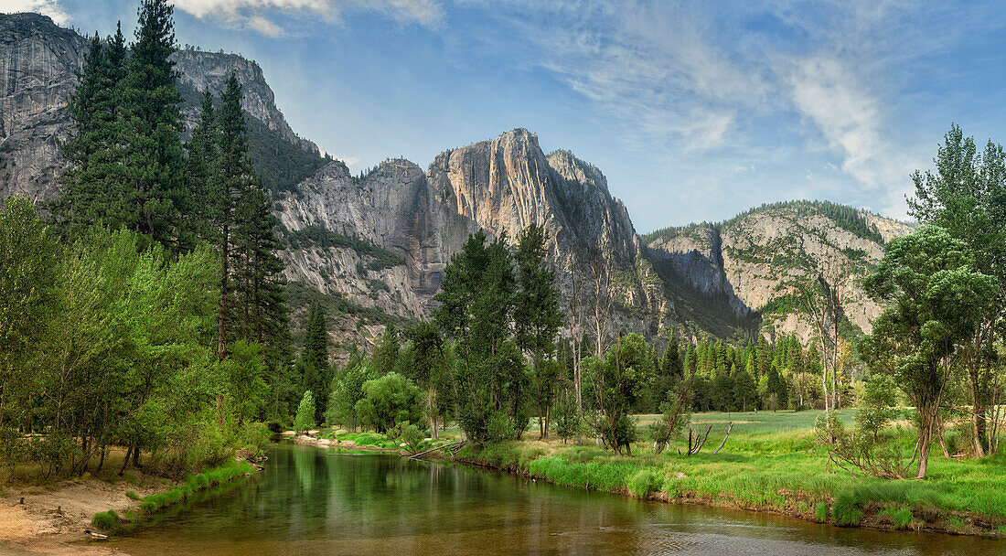 Still river in Yosemite National Park, California, United States