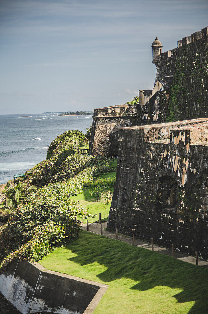 El Morro Casting Shadows by  Coastline, San Juan, Puerto Rico