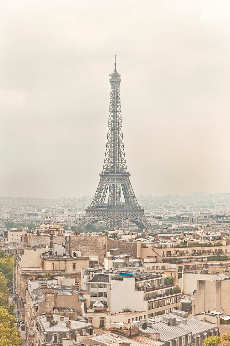 Eiffel Tower and Cityscape, Paris, France