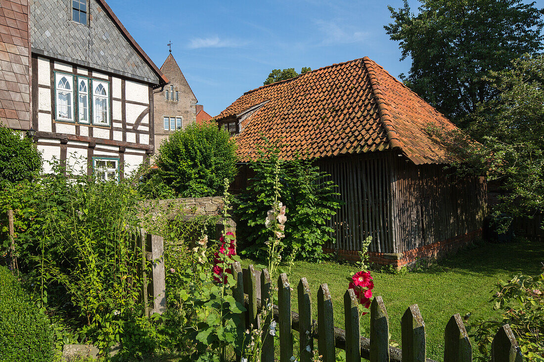 Fischbeck Abbey, herb garden, Lower Saxony, Germany