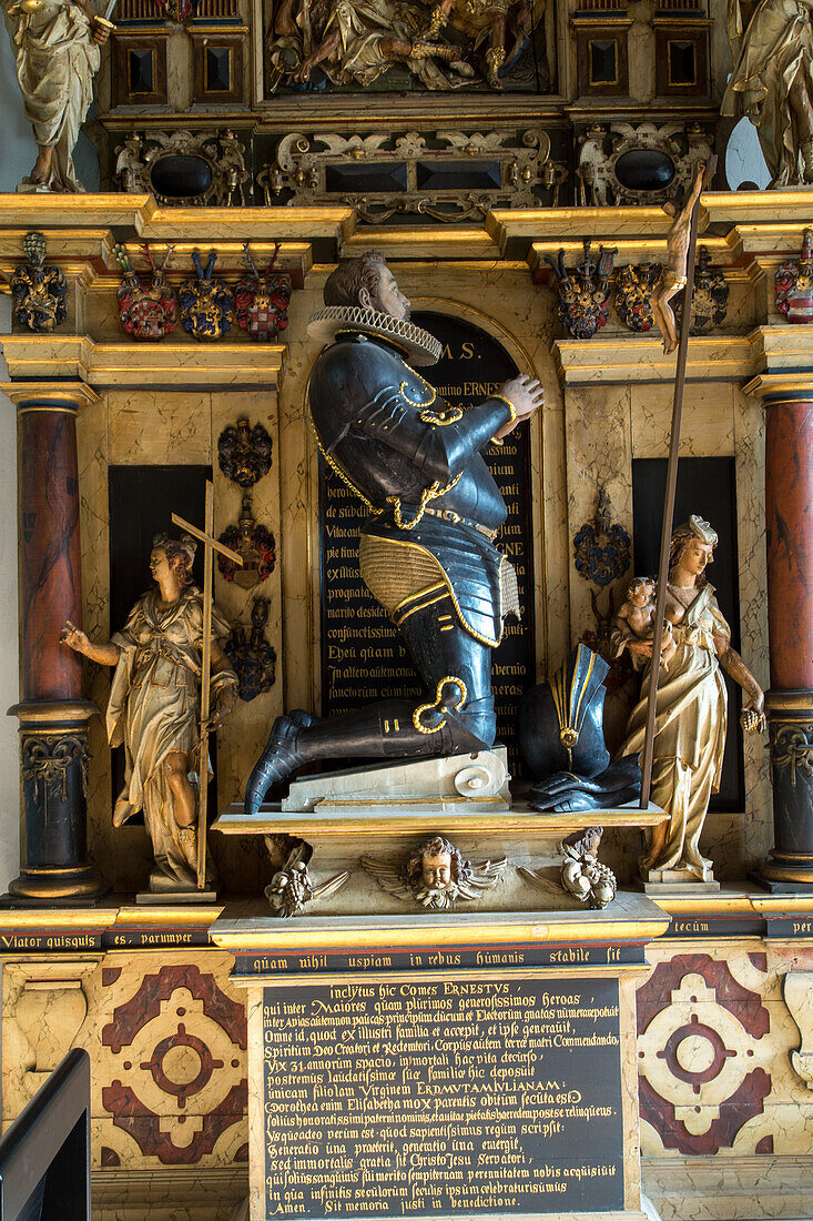 Kloster Walkenried, ehemaliges Zisterzienserkloster, Fürstengrab, Kapitelsaal, Brüdersaal, Südrand des Harz, Niedersachsen, Deutschland