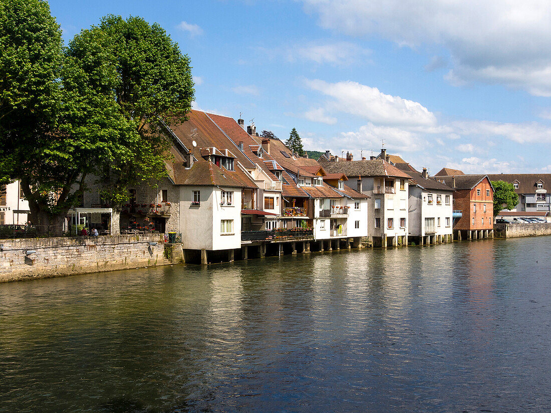 France, Ornans and Loue river