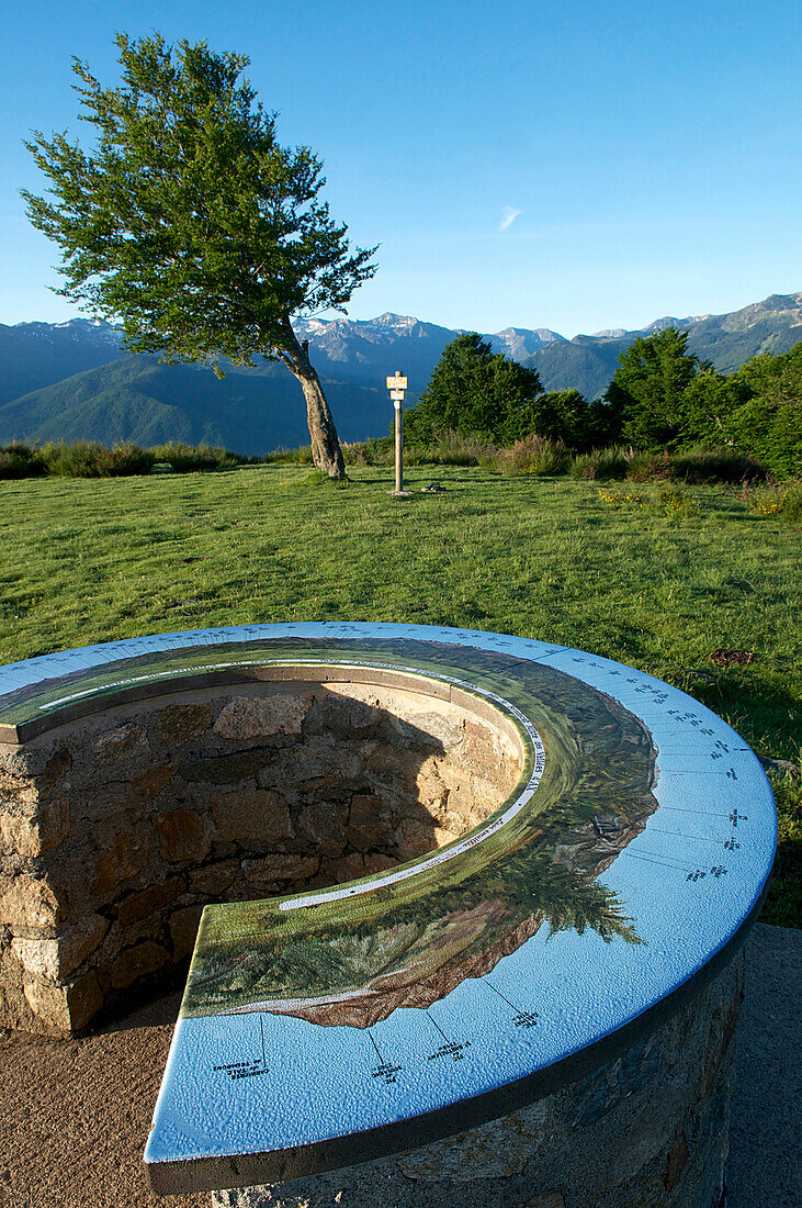 France, Midi Pyrenees, Pyrenees, Ariege, pass of Chioula, pointview