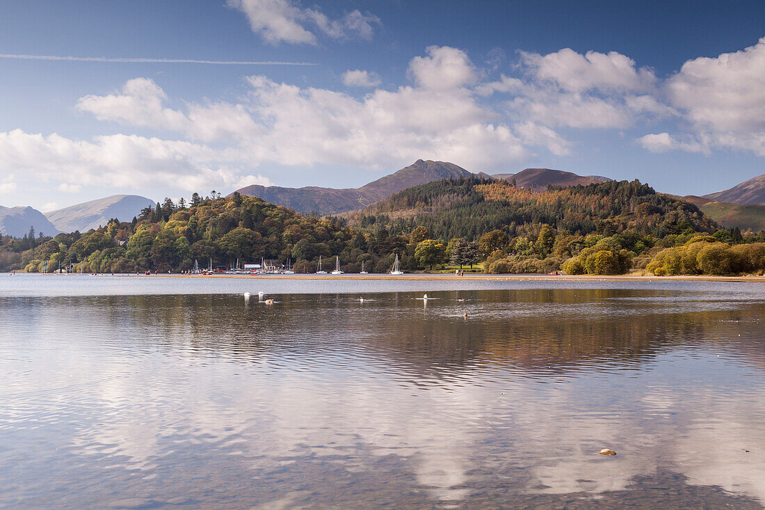 Derwent Water in the Lake District National Park, Cumbria, England, United Kingdom, Europe