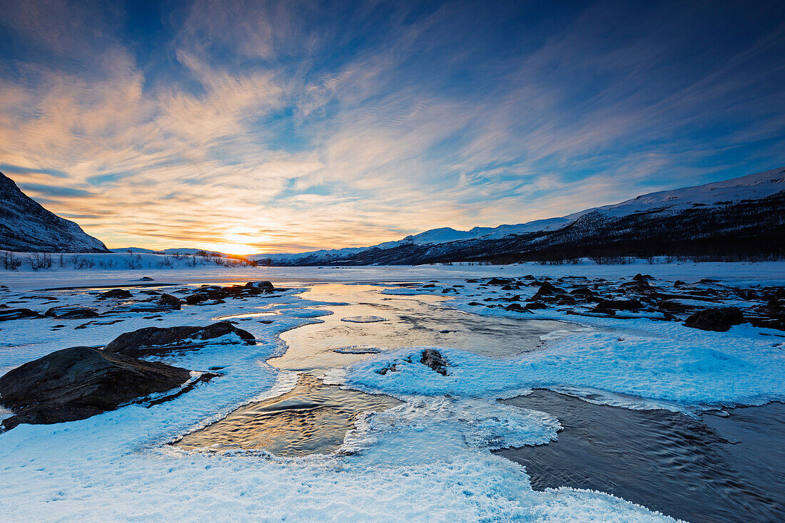 River, Abisko National Park, Sweden, Scandinavia, Europe