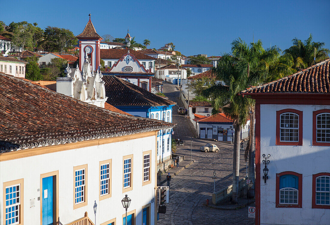 View of Diamantina, UNESCO World Heritage Site, Minas Gerais, Brazil, South America